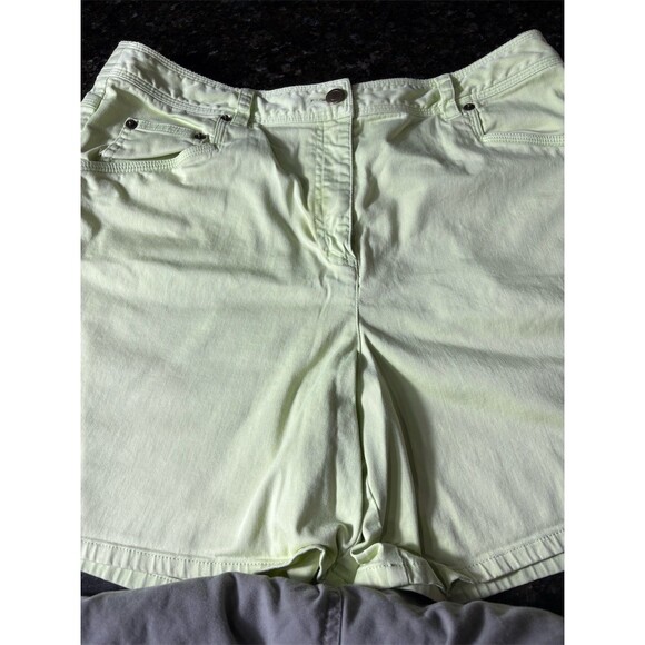 Talbots Petites Cargo Shorts Lot of 3 Womens Size 14P Coral Green Gray - Picture 8 of 11